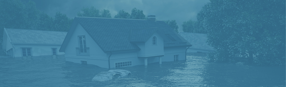 House submerged underwater