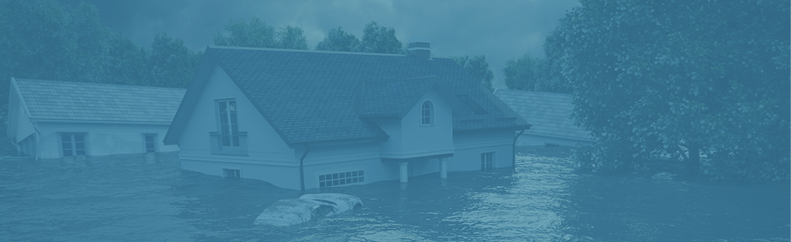 House submerged underwater